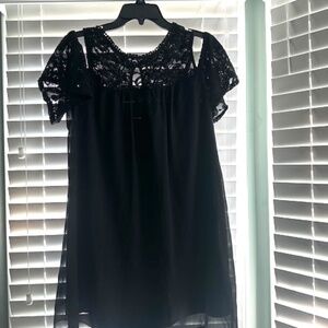 Cocktail dress with lace